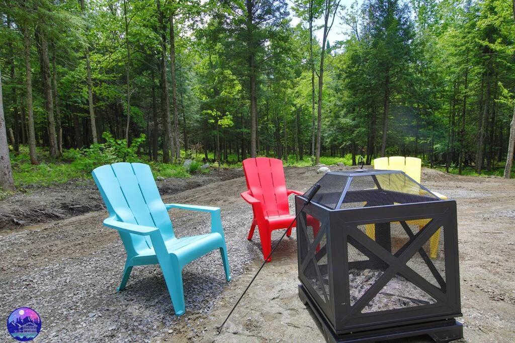 Chalet Deschamps- Spa- Chien Accepte- Nature- Estrie Mansonville 외부 사진